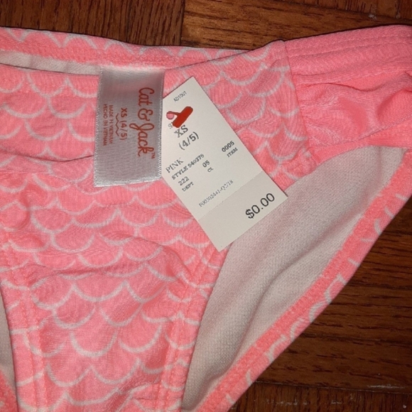 New Girls size 4/5 pineapple tankini 2 pc swinsuit - Picture 3 of 5